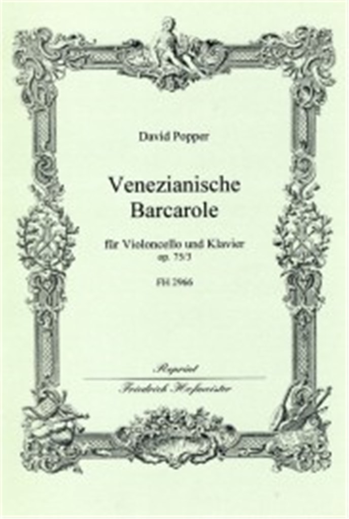 Venezianische Barcarole A-Dur, op. 75/3